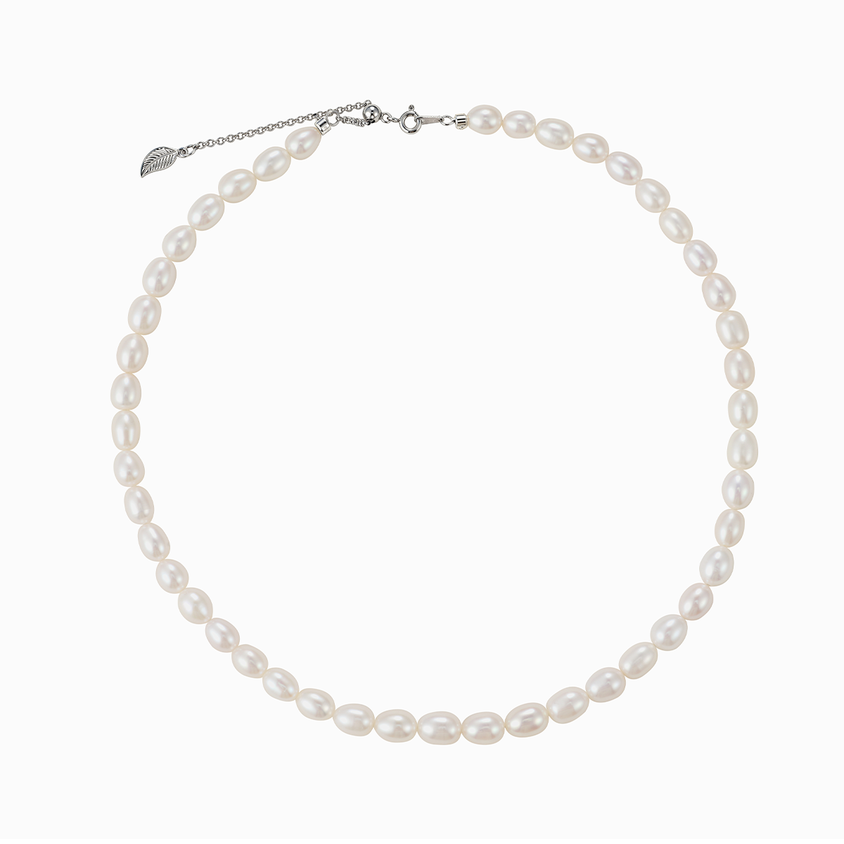 美人泪 - 8.5-9.5 mm白色淡水无核珍珠项链 淡水无核 Pearl Necklace detail view