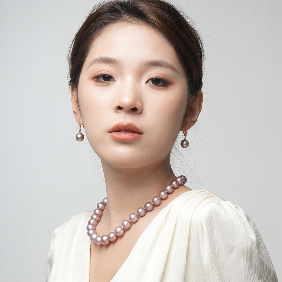 鎏金紫-11.5-14.5mm紫色淡水珍珠项链 淡水爱迪生 Pearl Necklace related product