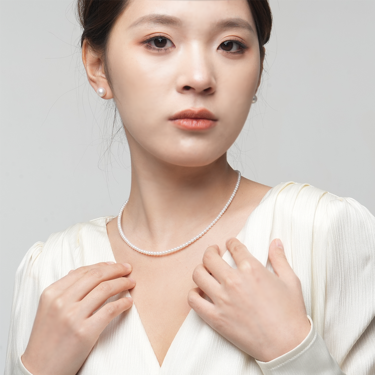摩登小姐-3.5mm白色淡水AK baby珍珠项链 淡水AK Pearl Necklace related product
