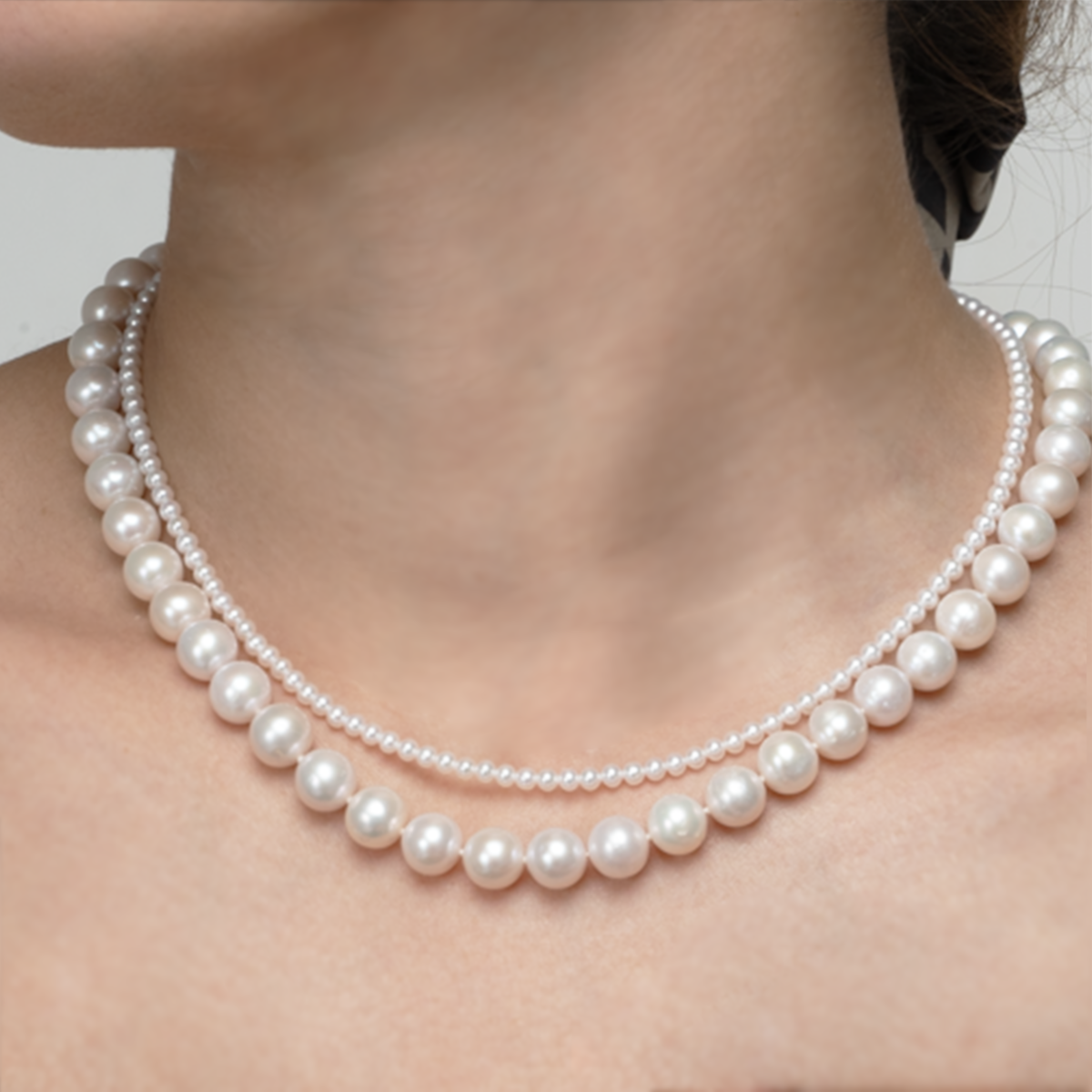 摩登小姐-3.5mm白色淡水AK baby珍珠项链 淡水AK Pearl Necklace detail view