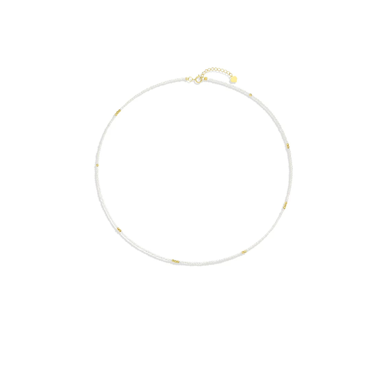 海水Akoya珍珠Keshi项链18K金baby珠时髦choker锁骨链颈链 Freshwater Pearl Necklace product display